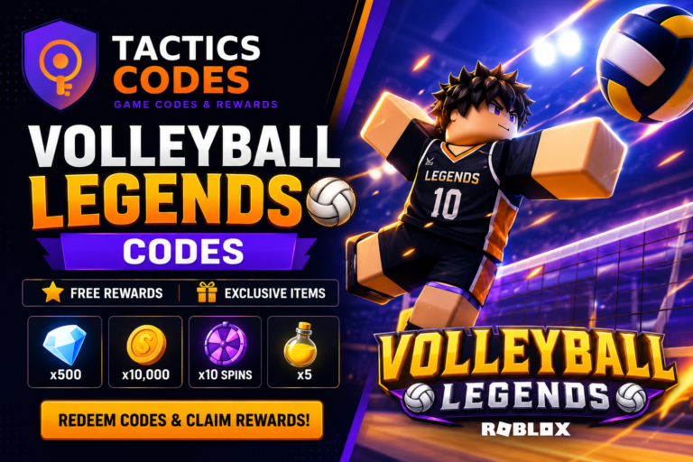 Volleyball Legends codes