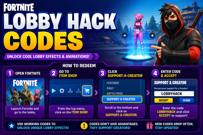 Fortnite Lobby Hack Codes